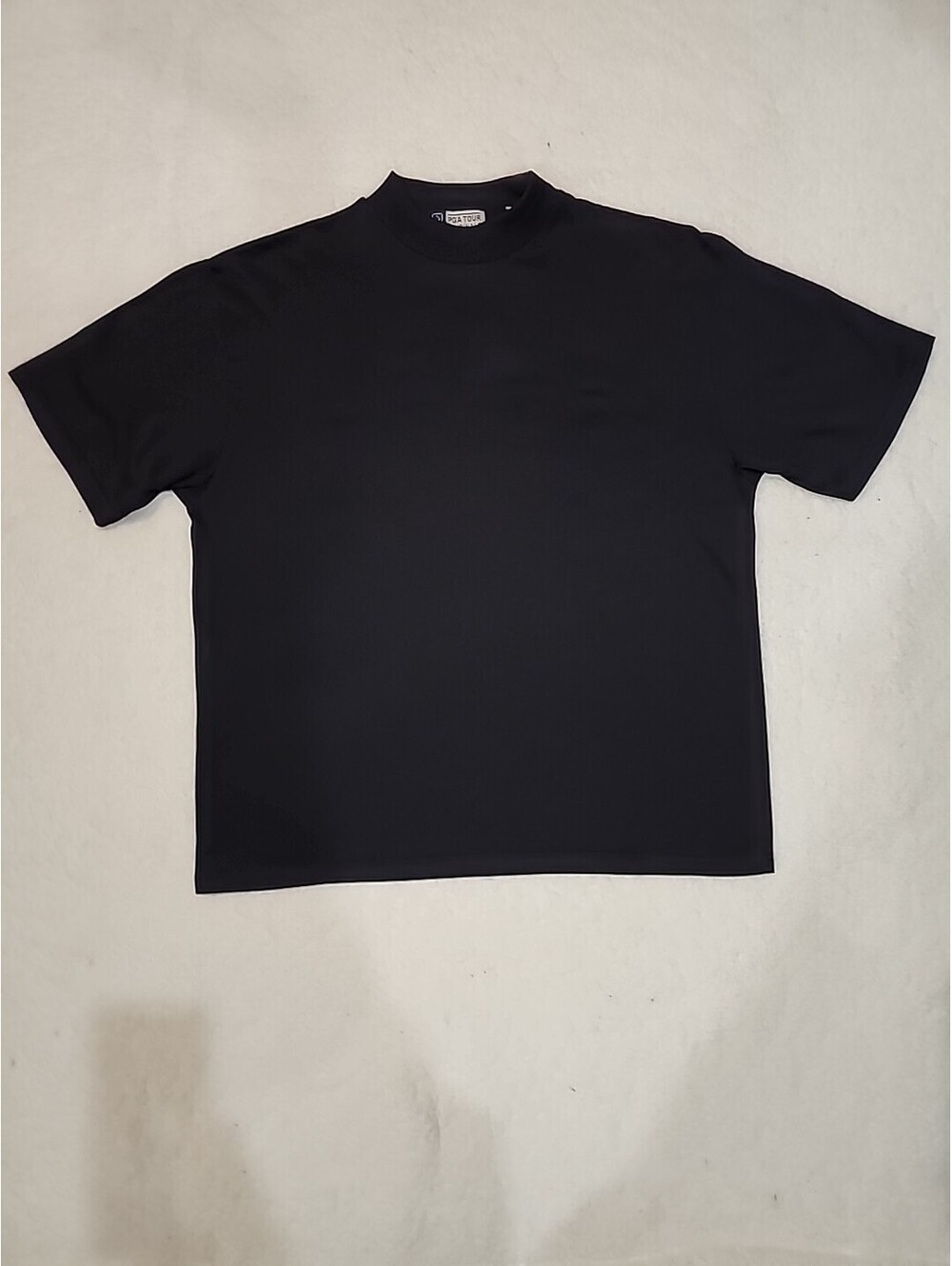 Vintage PGA Tour Oringinals Black Mens LG Pullover Short Sleeve Golf Polo Shirt